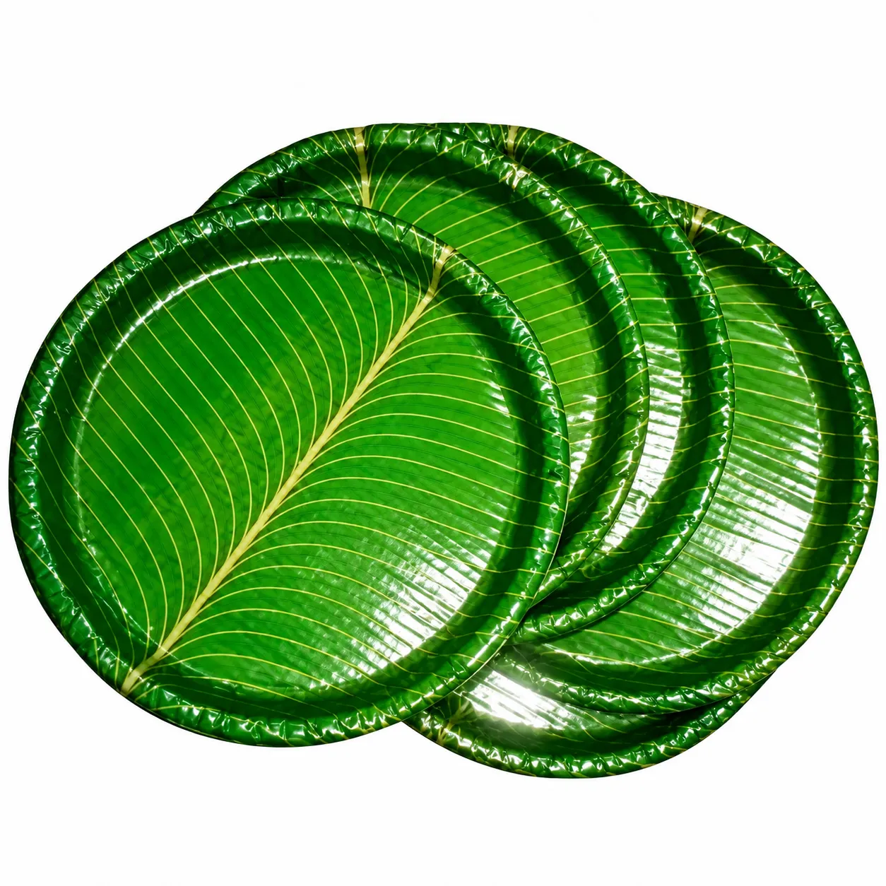 Banana leaf plate production Banana leaf plate production