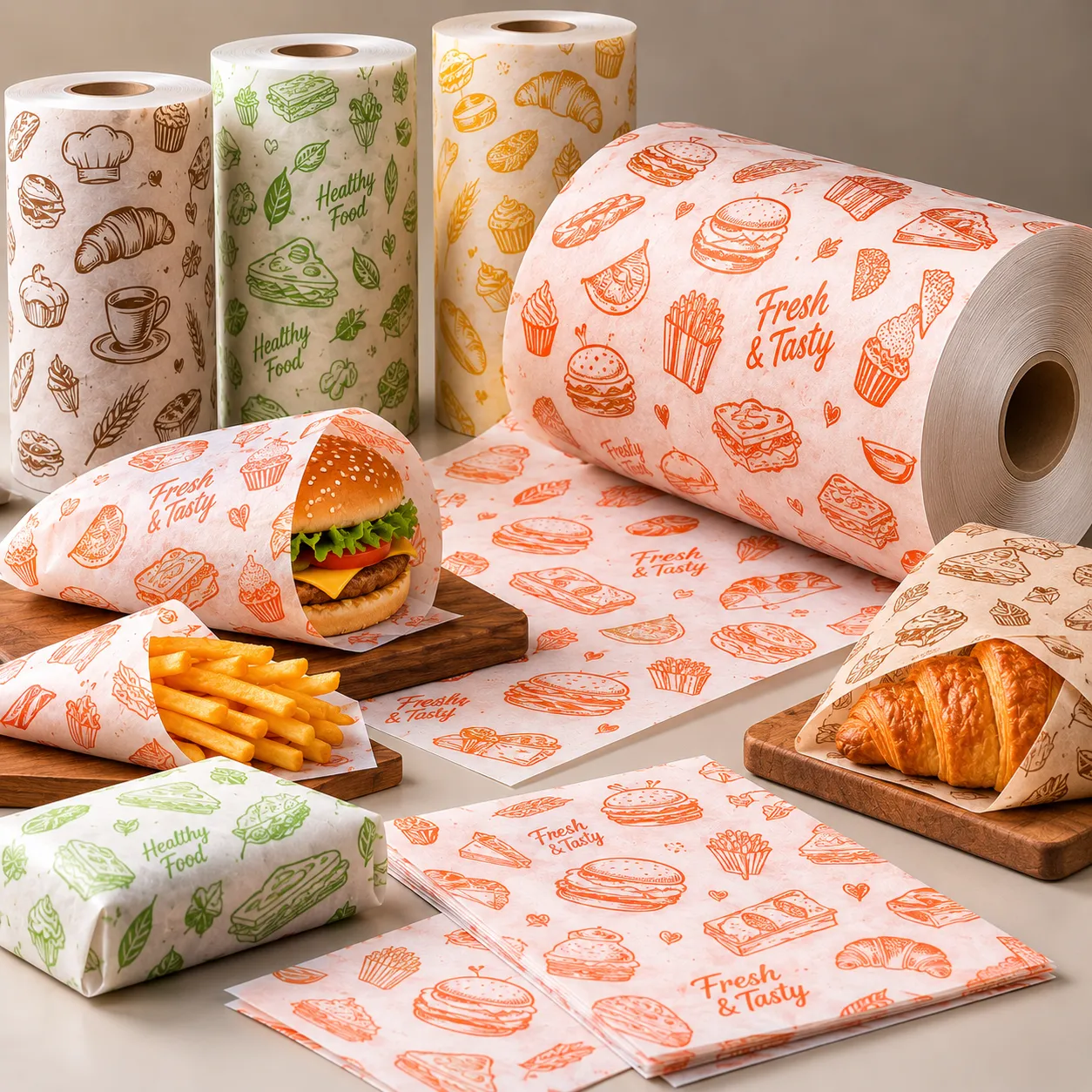 Butter Paper Printing and Rewinding Machine application 1