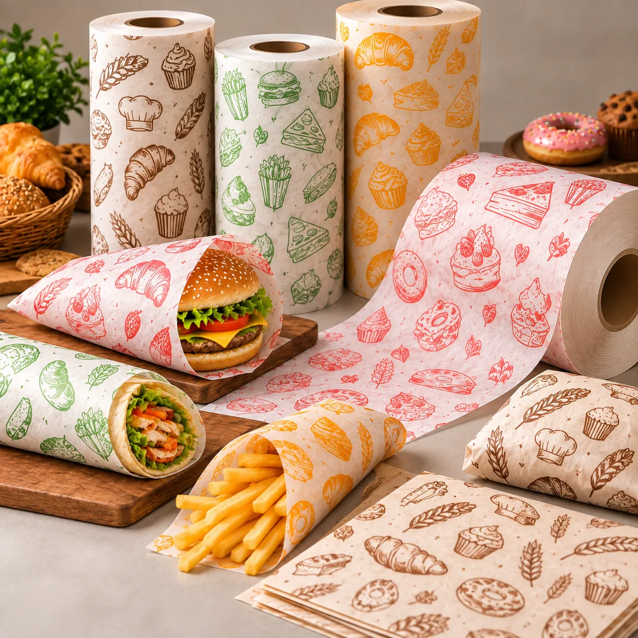 Butter Paper Printing and Rewinding Machine application 2