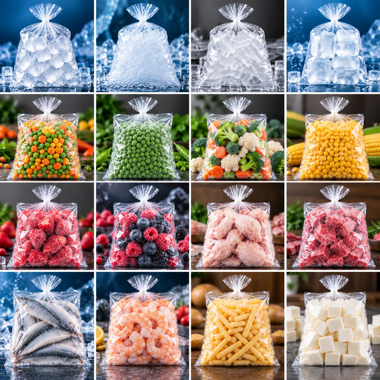 Ice Bag Side Seal Bag Making Machine application 2 Ice Bag Side Seal Bag Making Machine application 2