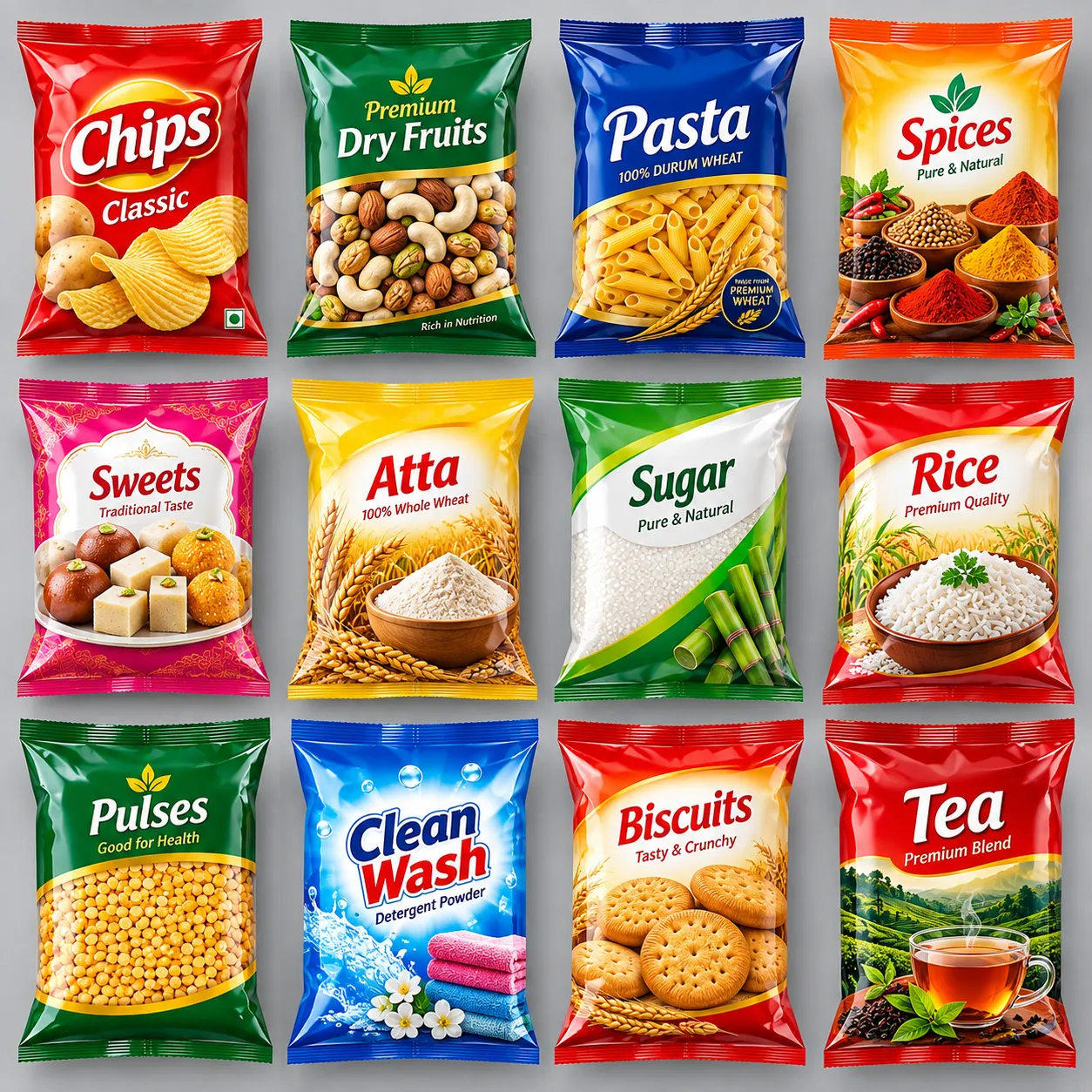 Printed BOPP Side Seal Bag Making Machine application 2 Printed BOPP Side Seal Bag Making Machine application 2
